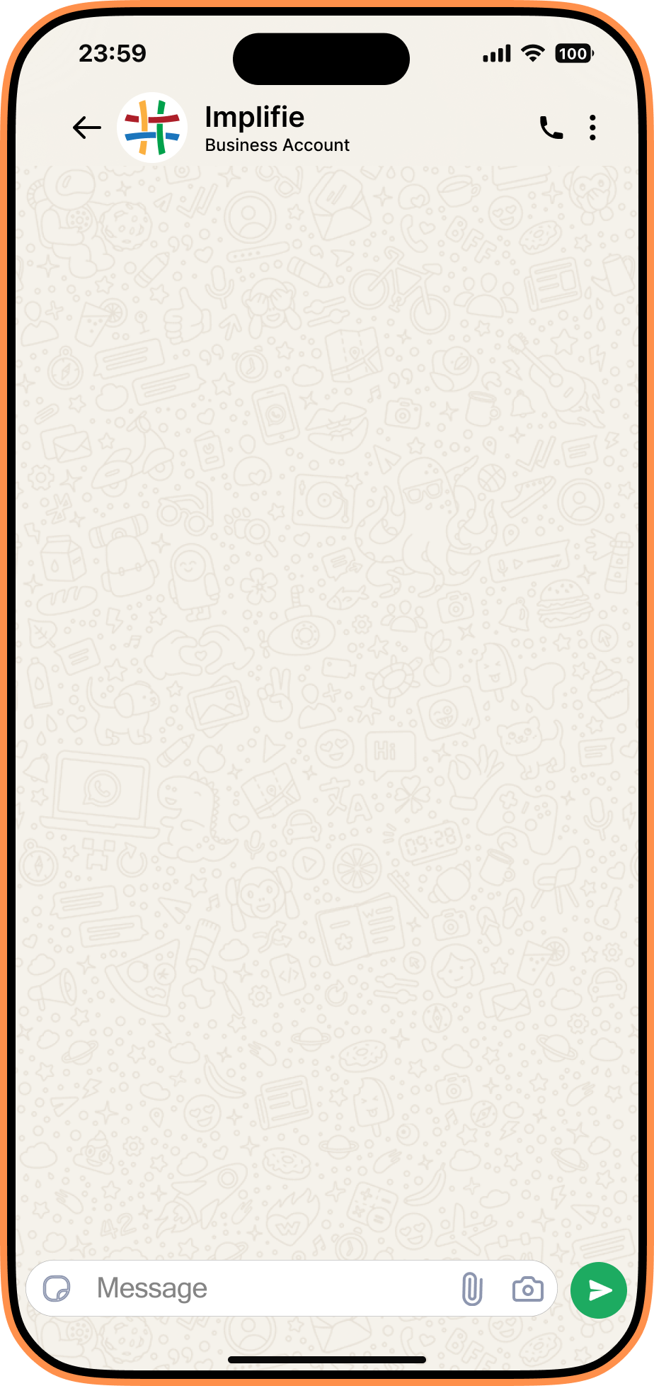 iPhone WhatsApp conversation preview